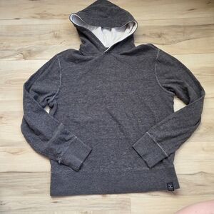 Mens Lucky Brand Duofold Hooded Pullover Charcoal Size Small
